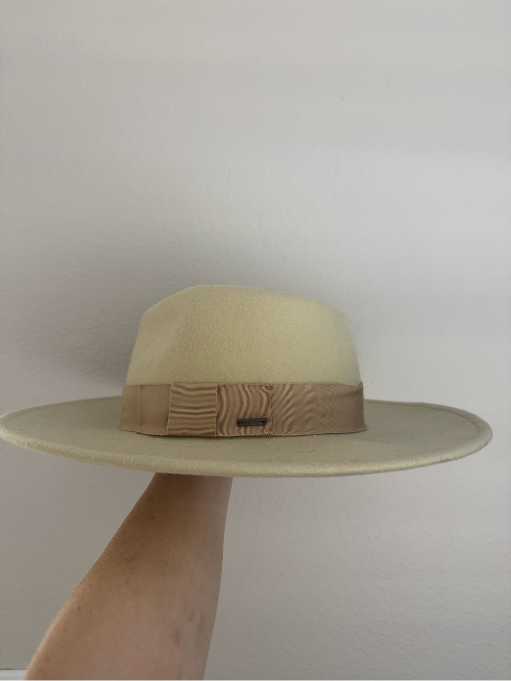 Brixton kids bottoms in brown and cream